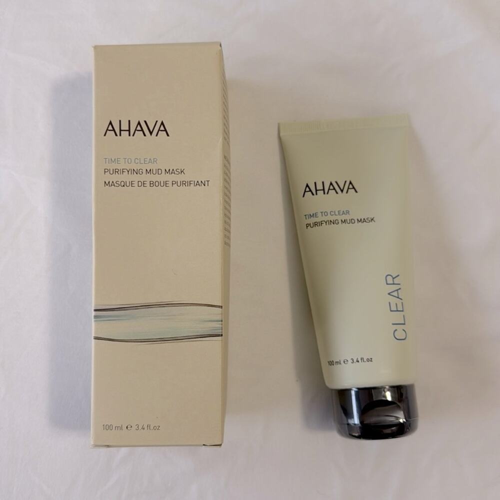AHAVA Time to Clear Purifying Mud Mask 3.4oz 100mL SEALED